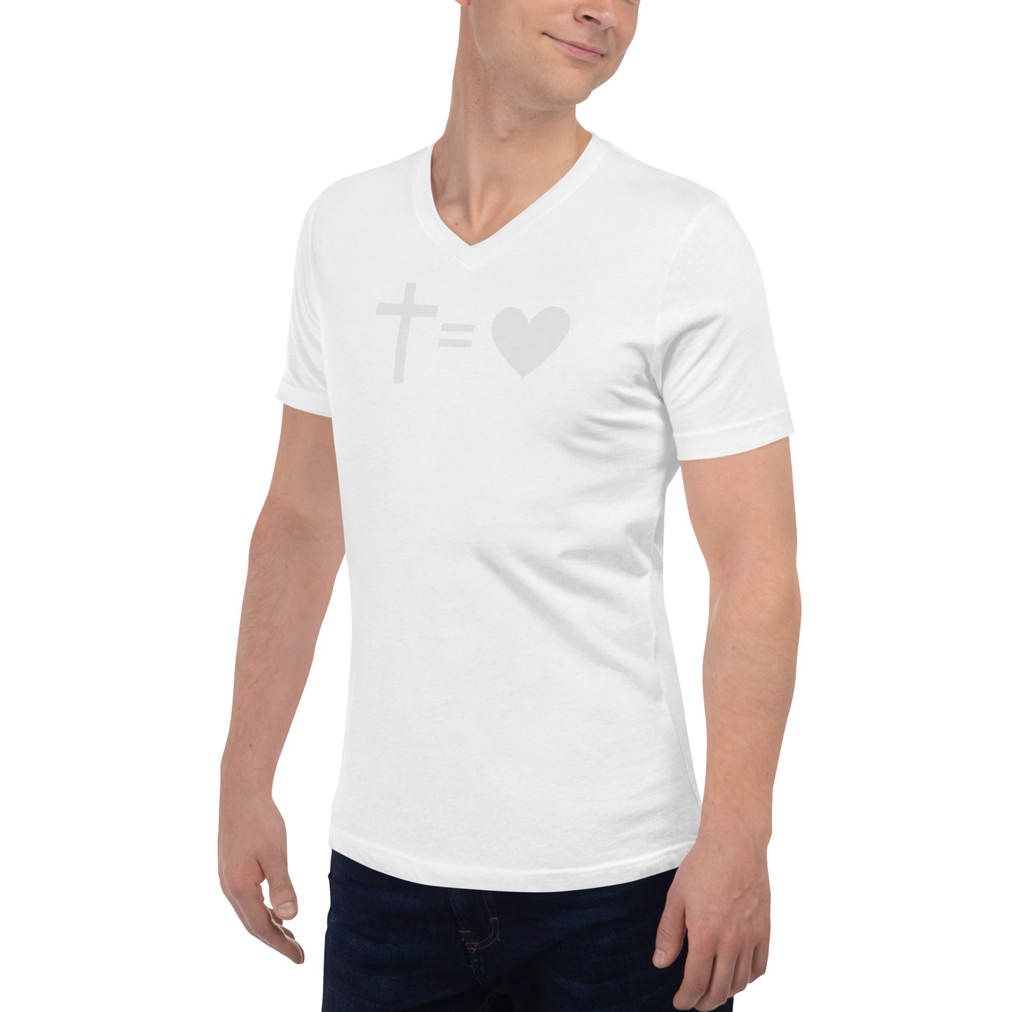 Unisex Short Sleeve V-Neck T-Shirt